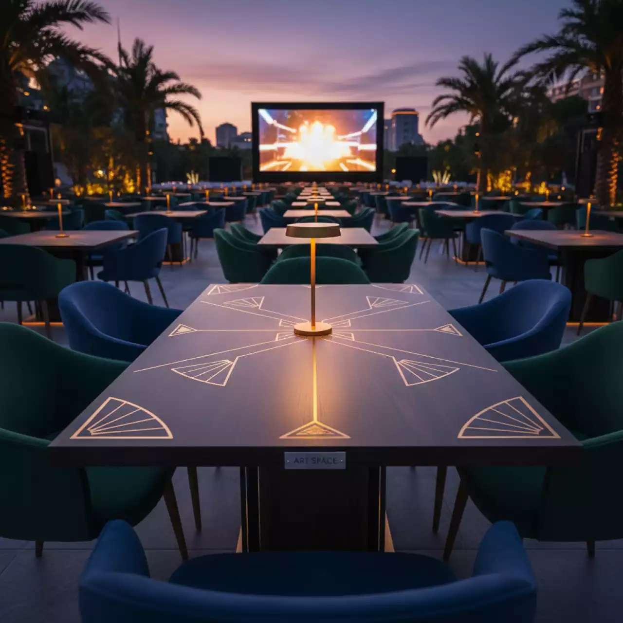 Аренда Столешница прямоугольная Werzalit 1200х800 венге в Delta Sirius — ART SPACE