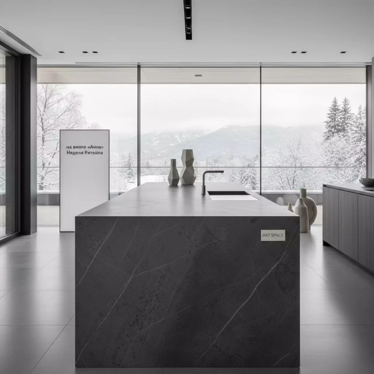 Аренда Столешница с прямыми краями для кухни на вилле «Анна» — ART SPACE