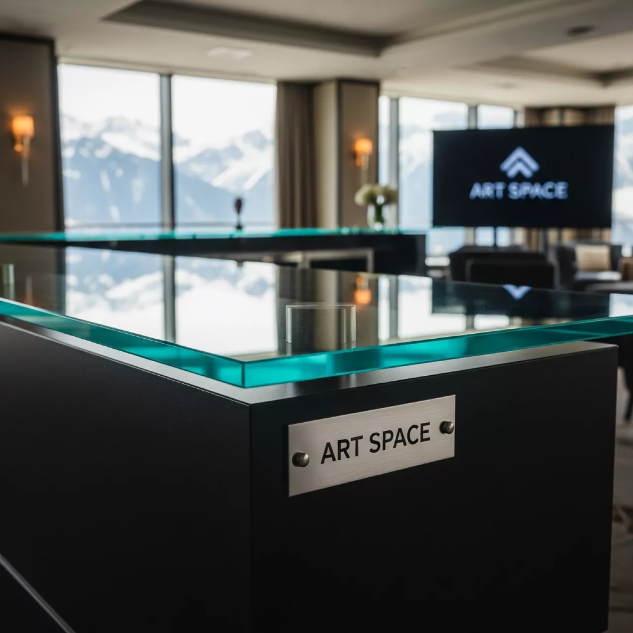 Аренда Столешница стеклянная для барной стойки Break Bar Top в Radisson Hotel Rosa Khutor — ART SPACE