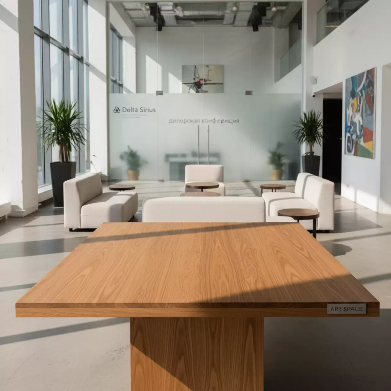 Аренда Столешница Veneered квадратная в Delta Sirius — ART SPACE