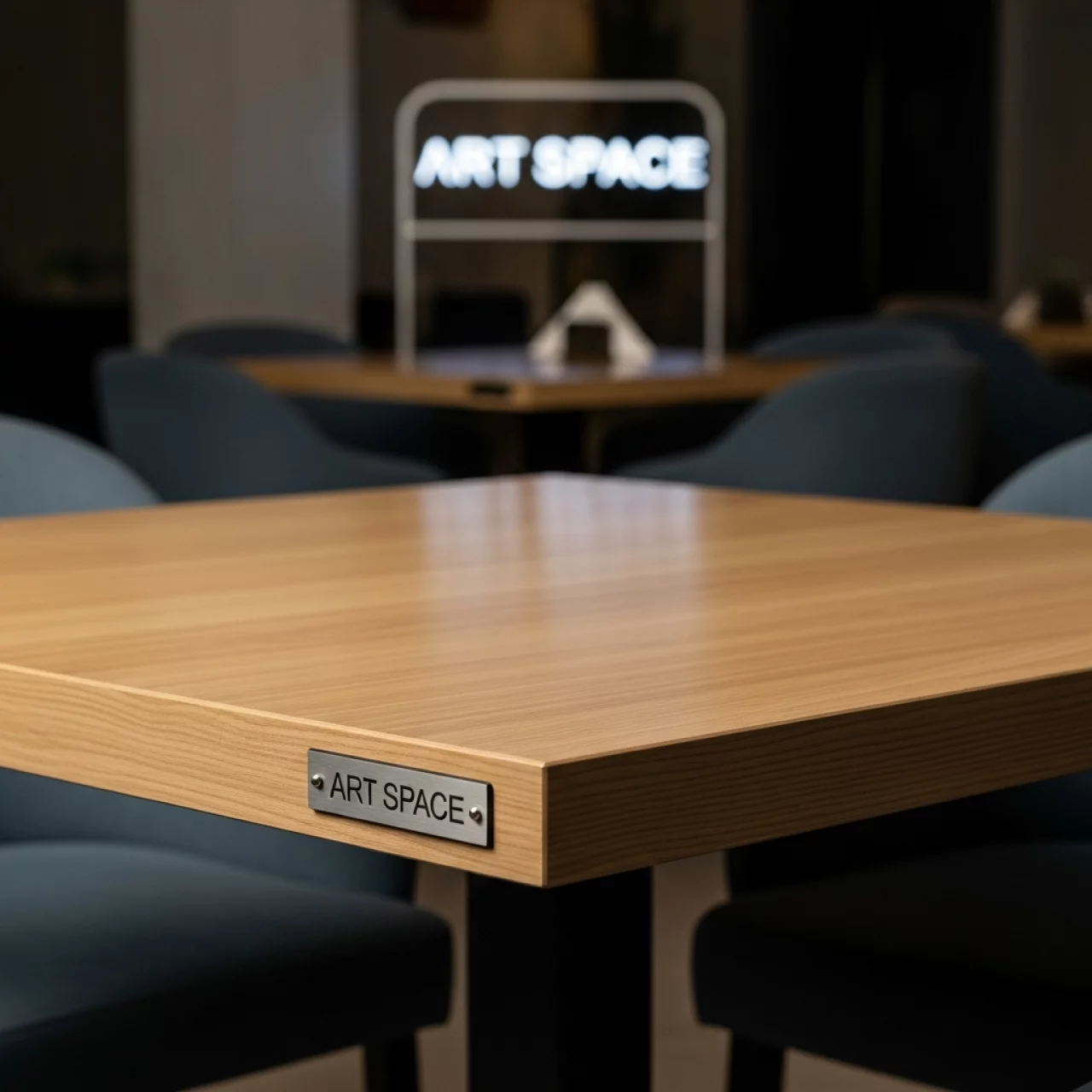 Аренда Столешница Werzalit квадратная 700х700 бук в ресторане «Brunello» — ART SPACE