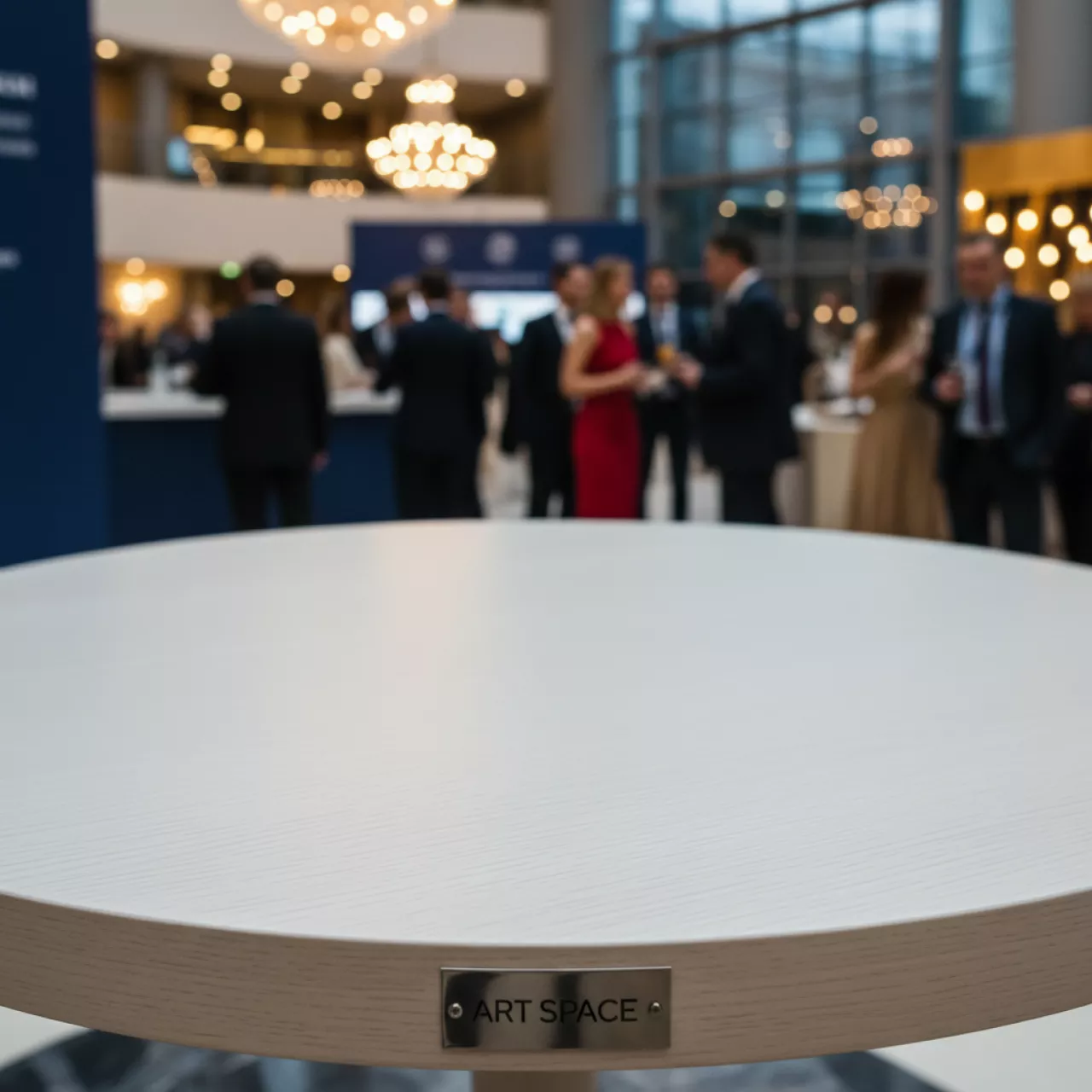 Аренда Столешницы круглой Werzalit D800 белый дуб в отеле Radisson Lazurnaya — ART SPACE