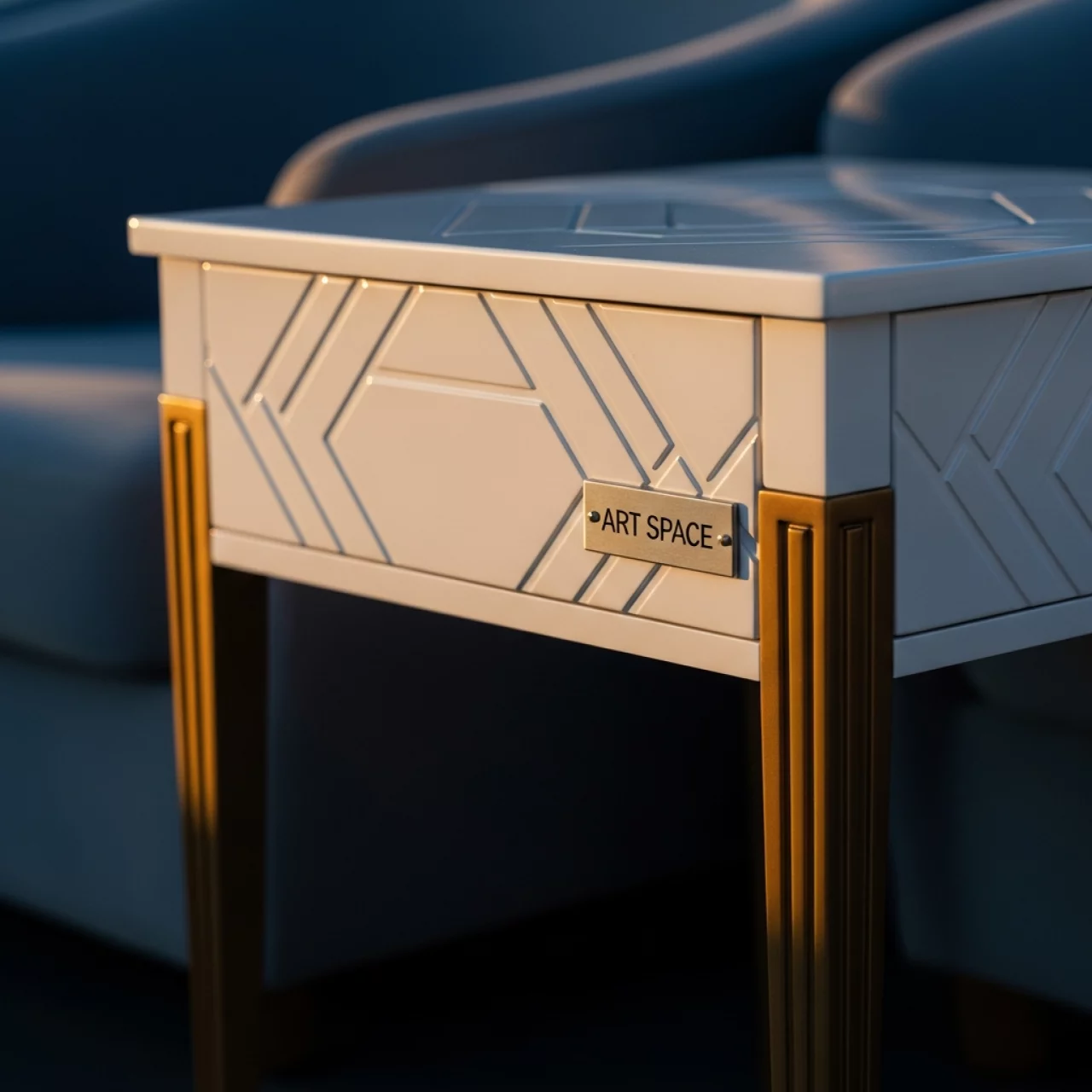 Аренда Столик белый маленький в Omega Sirius — ART SPACE