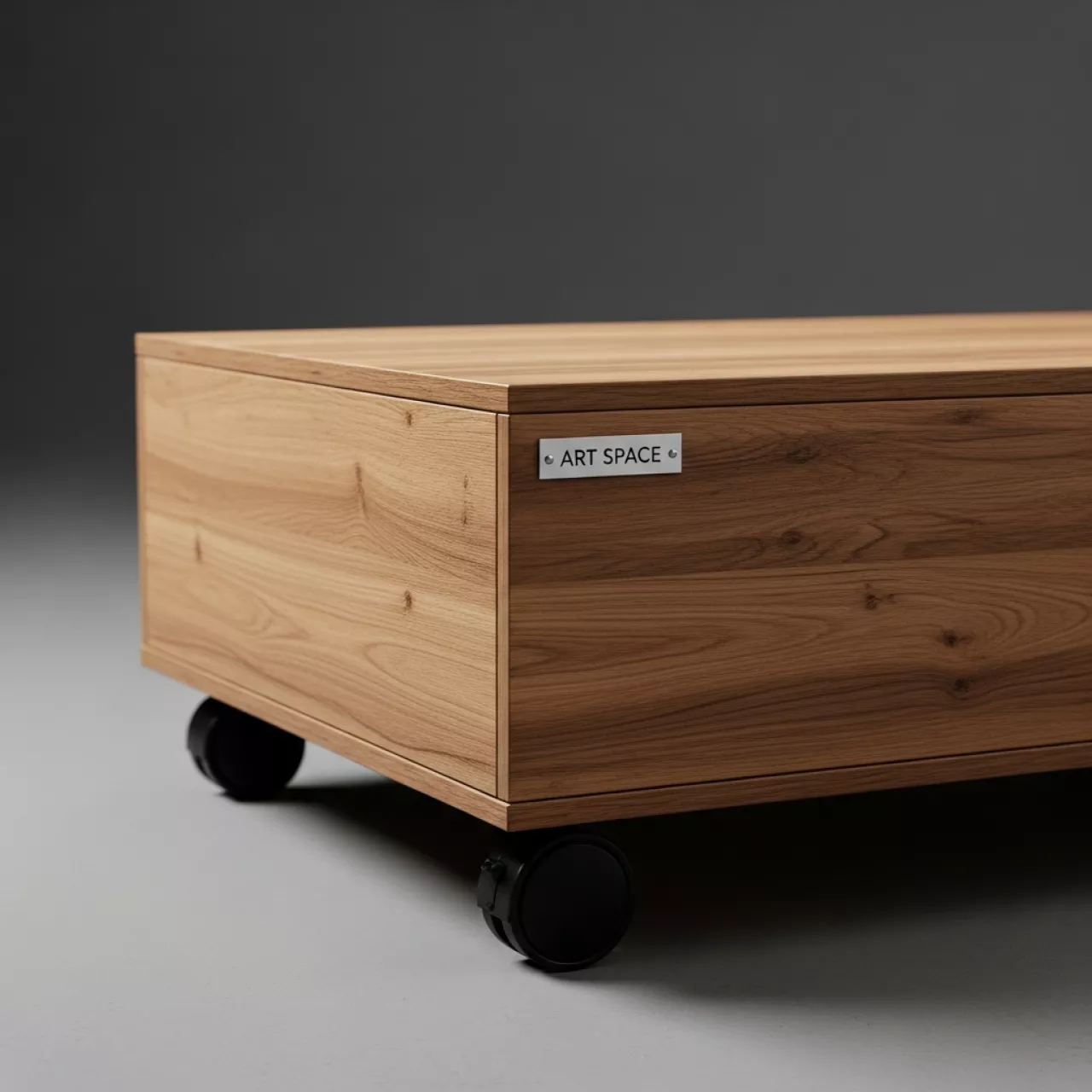 Аренда Столик деревянный кофейный Vineyard на колесах в Bridge Resort — ART SPACE