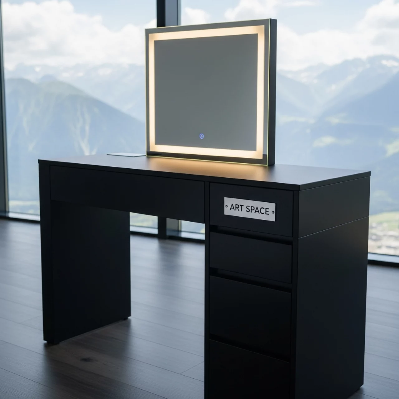 Аренда Столик гримерный черный 80х160 см в Поляна 1389 Отель и Спа — ART SPACE