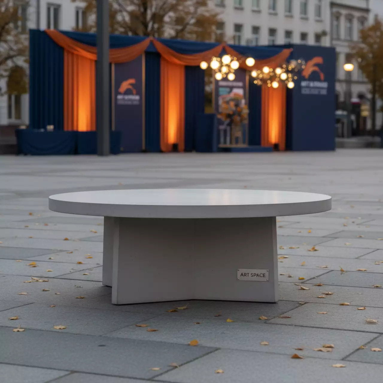 Аренда Столик кофейный бетонный Miura L на Медальной площади — ART SPACE