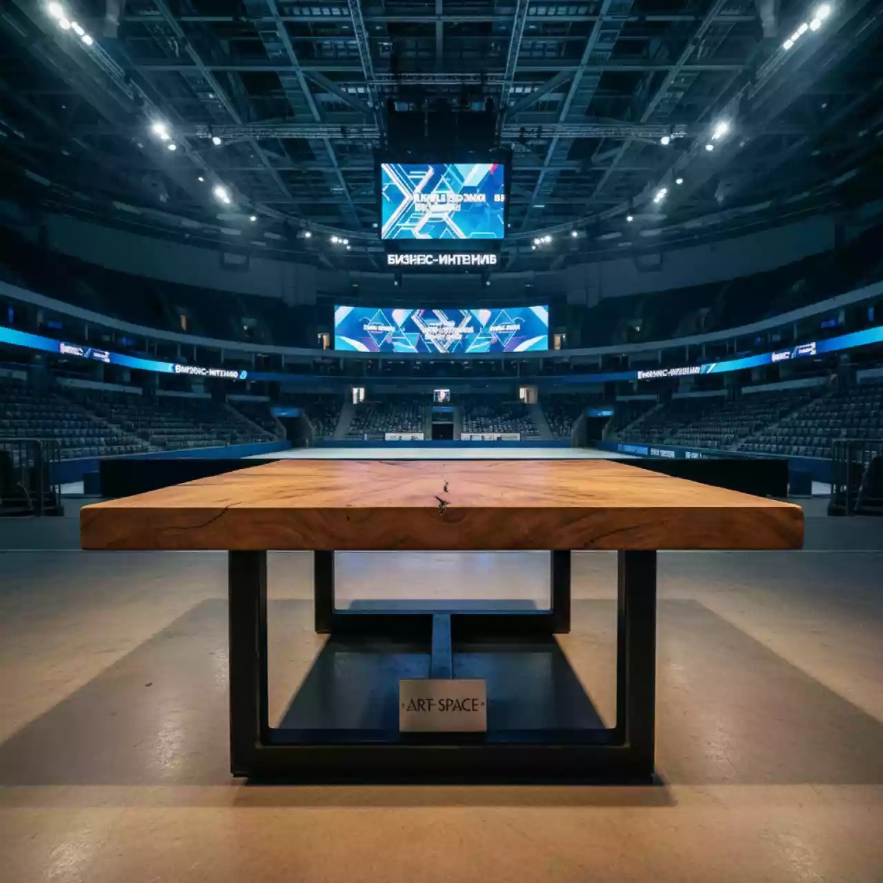 Аренда Столик кофейный деревянный Ninfa в ледовой арене «Шайба» — ART SPACE