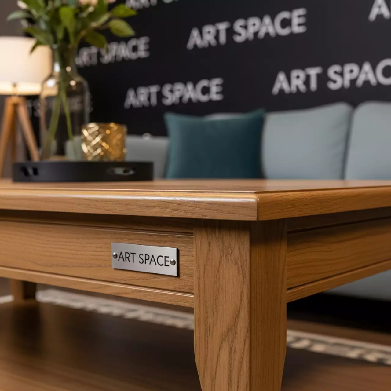 Аренда Столик кофейный деревянный Ralph Nightfall M в отеле «Богатырь» — ART SPACE