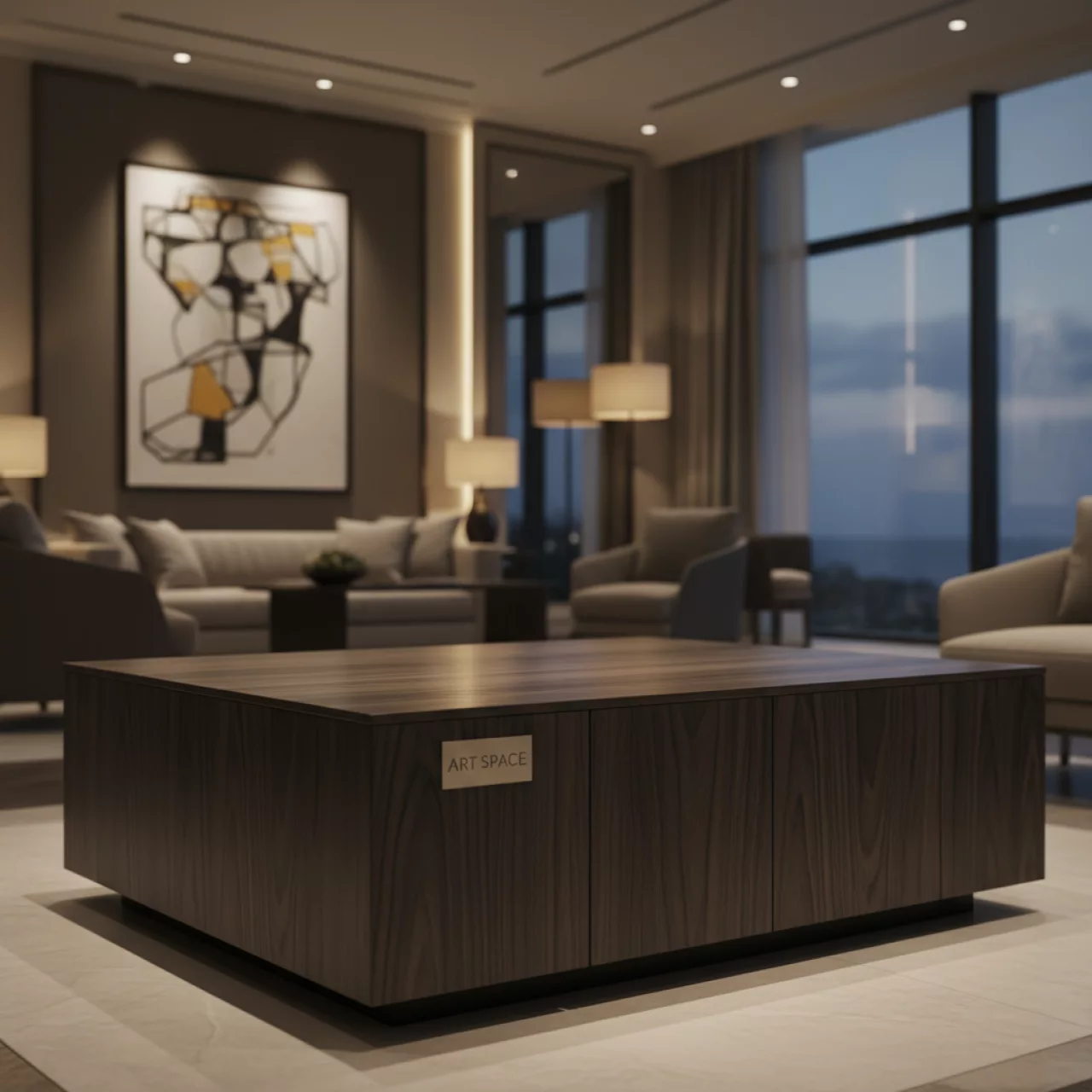 Аренда Столик кофейный деревянный Ralph Nightfall в отеле Hyatt Regency Sochi — ART SPACE