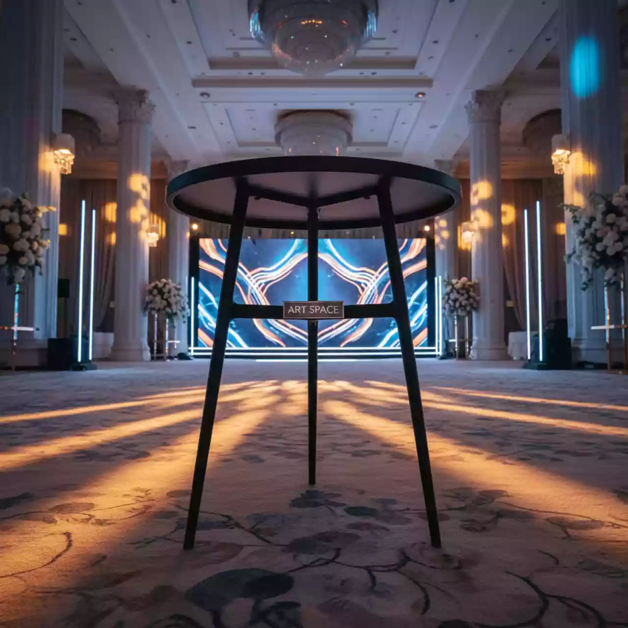 Аренда Столик кофейный металлический Rio R50 в конгресс-холле отеля Жемчужина — ART SPACE