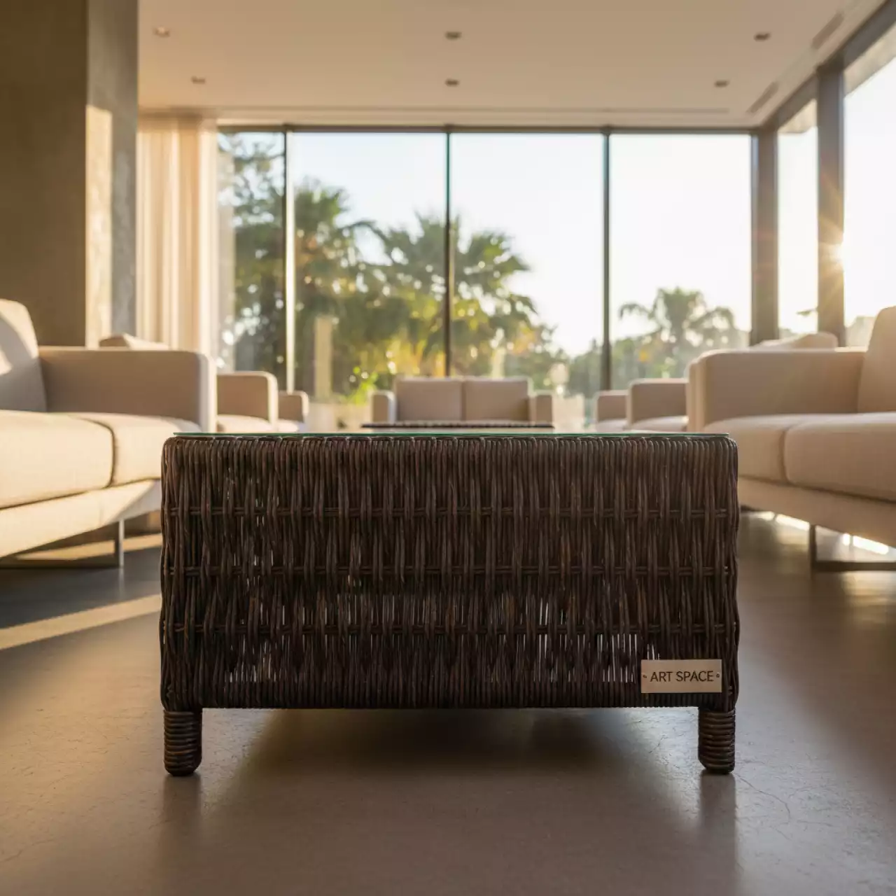 Аренда Столик кофейный плетеный Zenit в санатории «Октябрьский» — ART SPACE