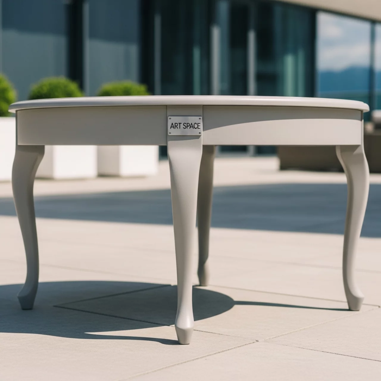 Аренда Столик кофейный Royal Family LANA из пластика светло серый в Panorama by Mercure — ART SPACE