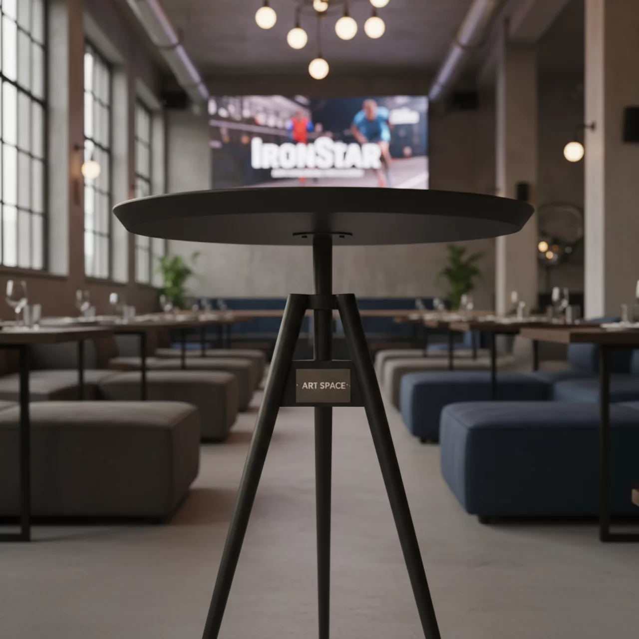 Аренда Столик коктейльный Tripod в ресторане «Sanremo» — ART SPACE