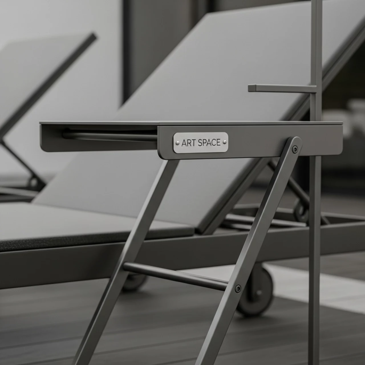 Аренда Столик металлический складной Taylor для шезлонга в комплексе «Дагомыс» — ART SPACE