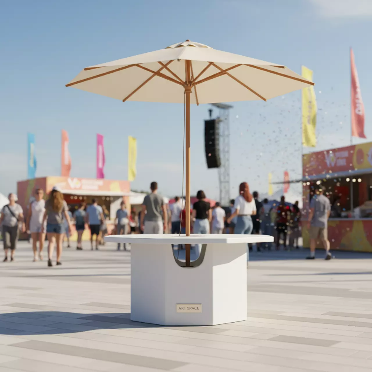 Аренда Столик многофункциональный для зонтов Multipurpose Small Table в VK Stadium Sirius — ART SPACE