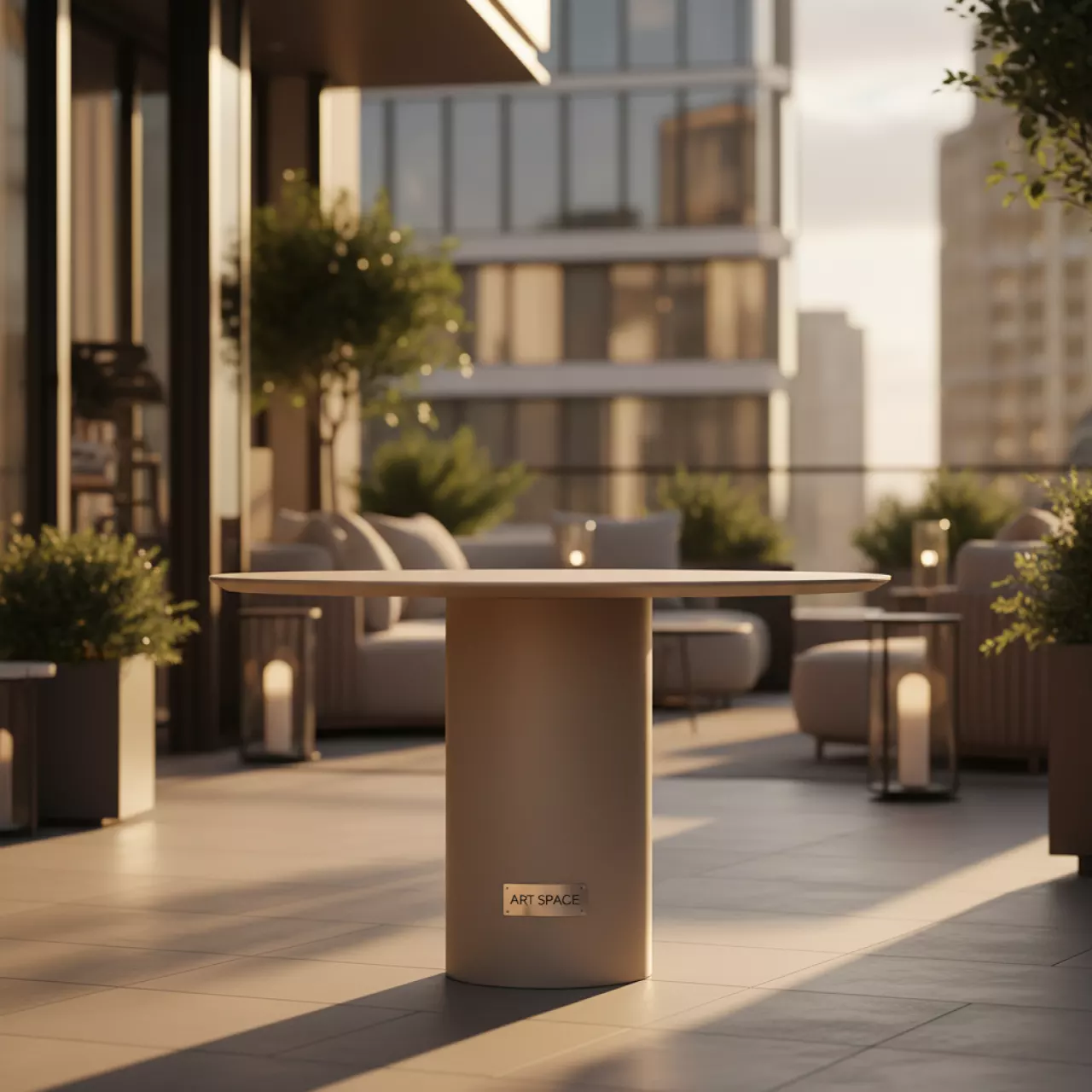 Аренда Столик парковый Forest mini 740 латте в Stella di Mosca — ART SPACE