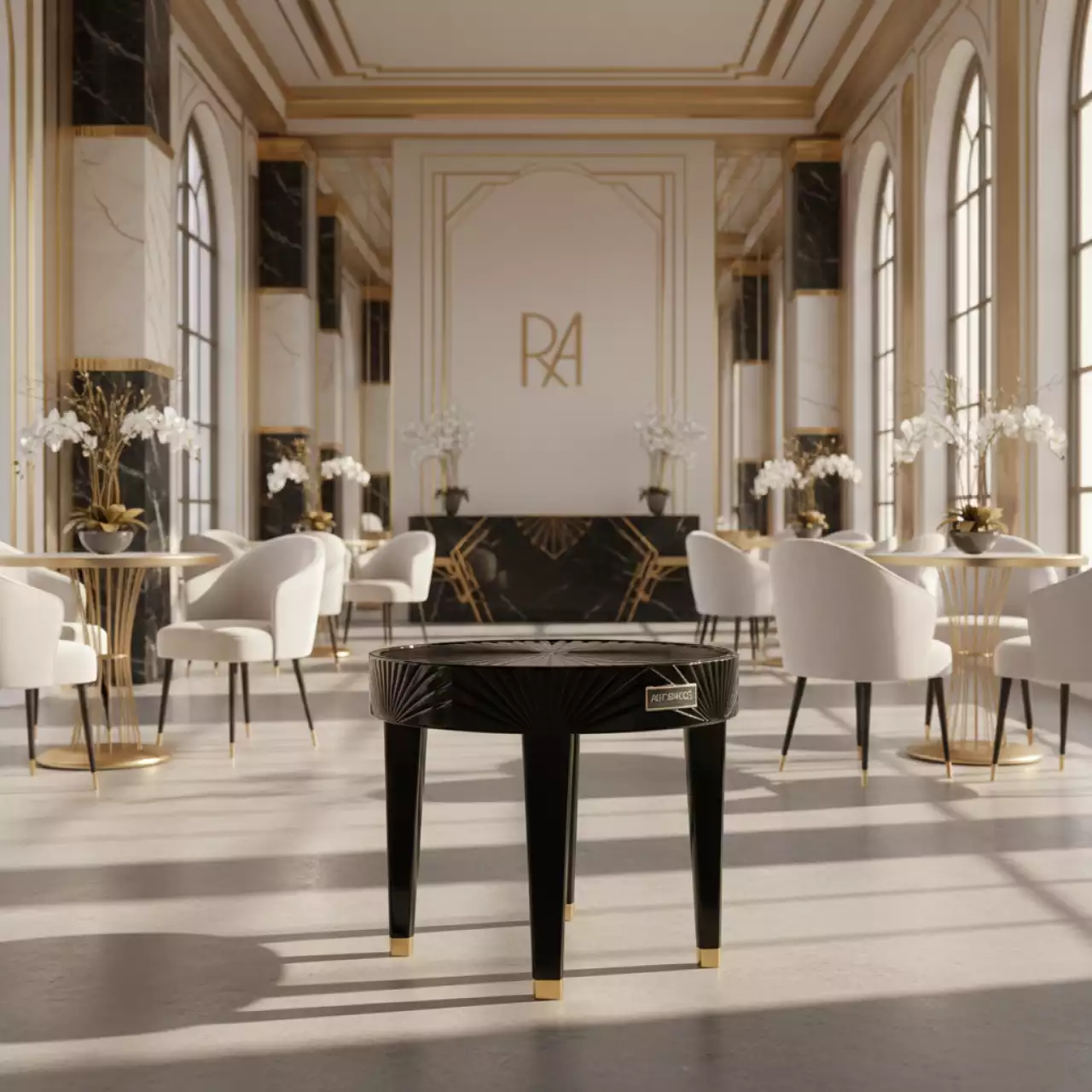 Аренда Столик пластиковый для лежака Ocean Side Table в Red Arena — ART SPACE