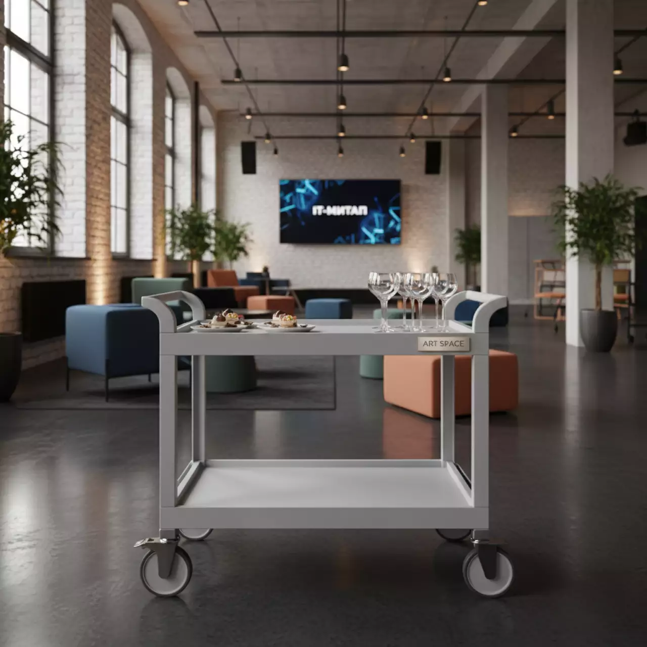 Аренда Столик пластиковый сервировочный Together Standard в Mövenpick Hotel — ART SPACE