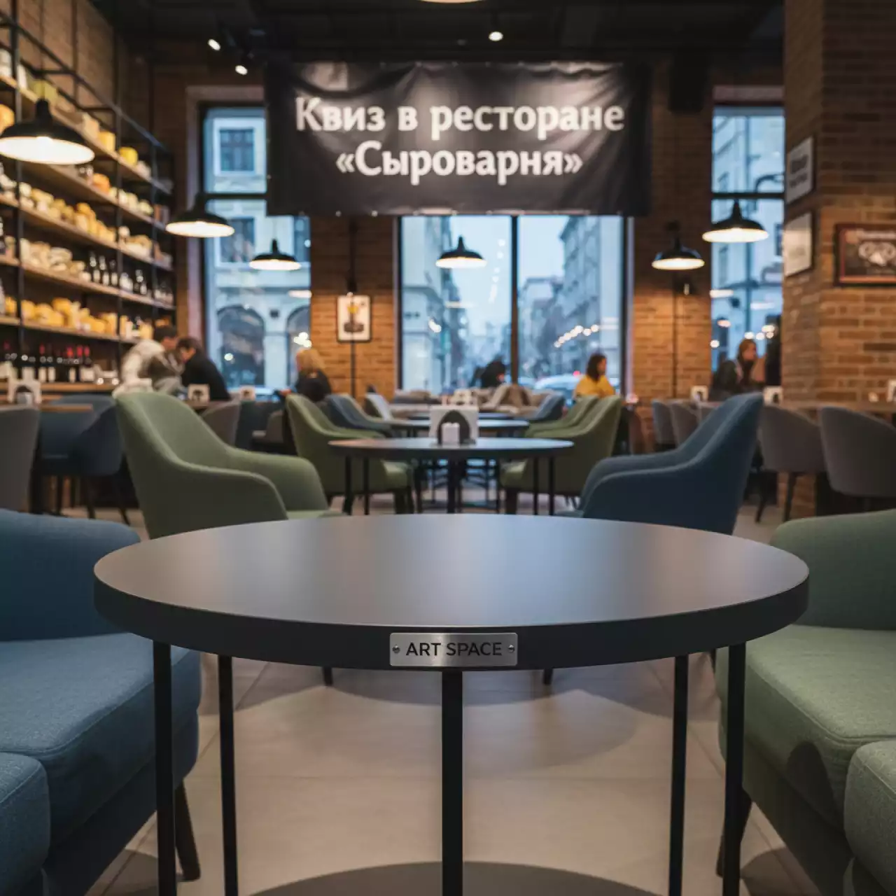 Аренда Столик пластиковый журнальный Low Lita Table Standard в ресторане «Сыроварня» — ART SPACE