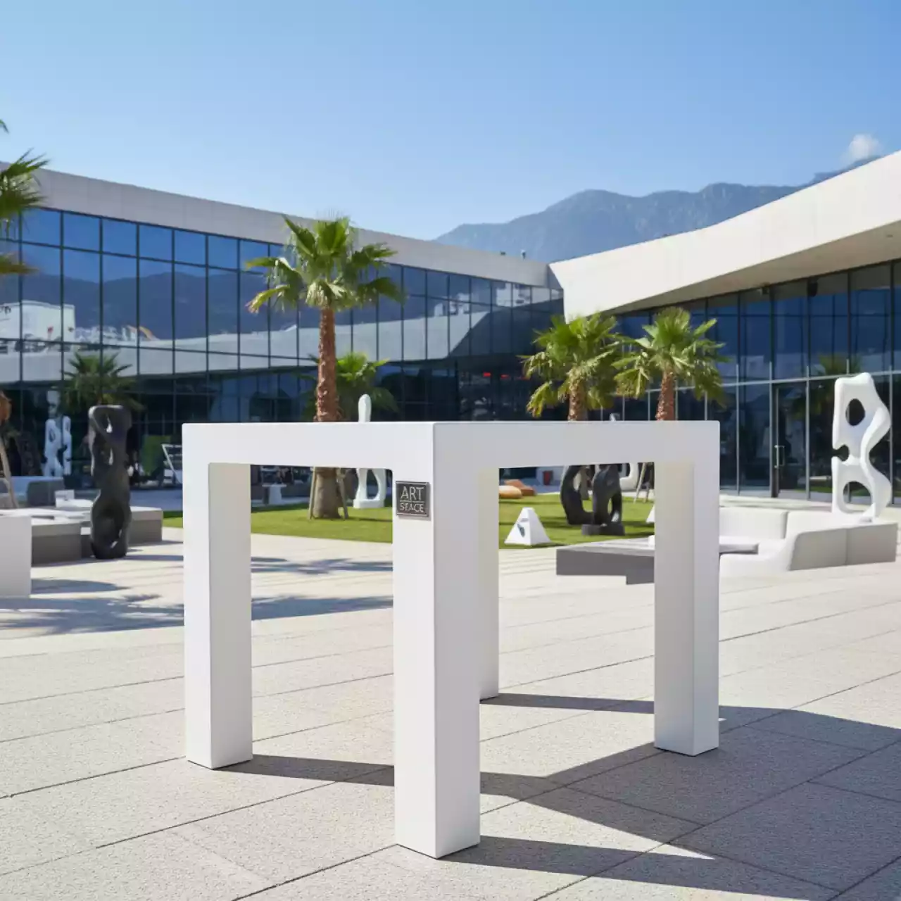 Аренда Столик садовый пластиковый Nardi Clip белый в Gamma Sirius — ART SPACE