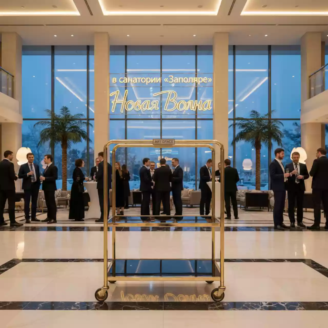 Аренда Столик сервировочный металлический Costal в санатории «Заполярье» — ART SPACE