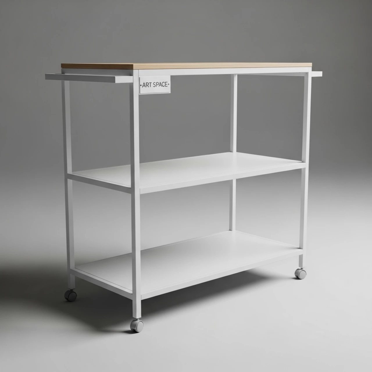 Аренда Столик тележка с полками белый в Stella di Mosca — ART SPACE