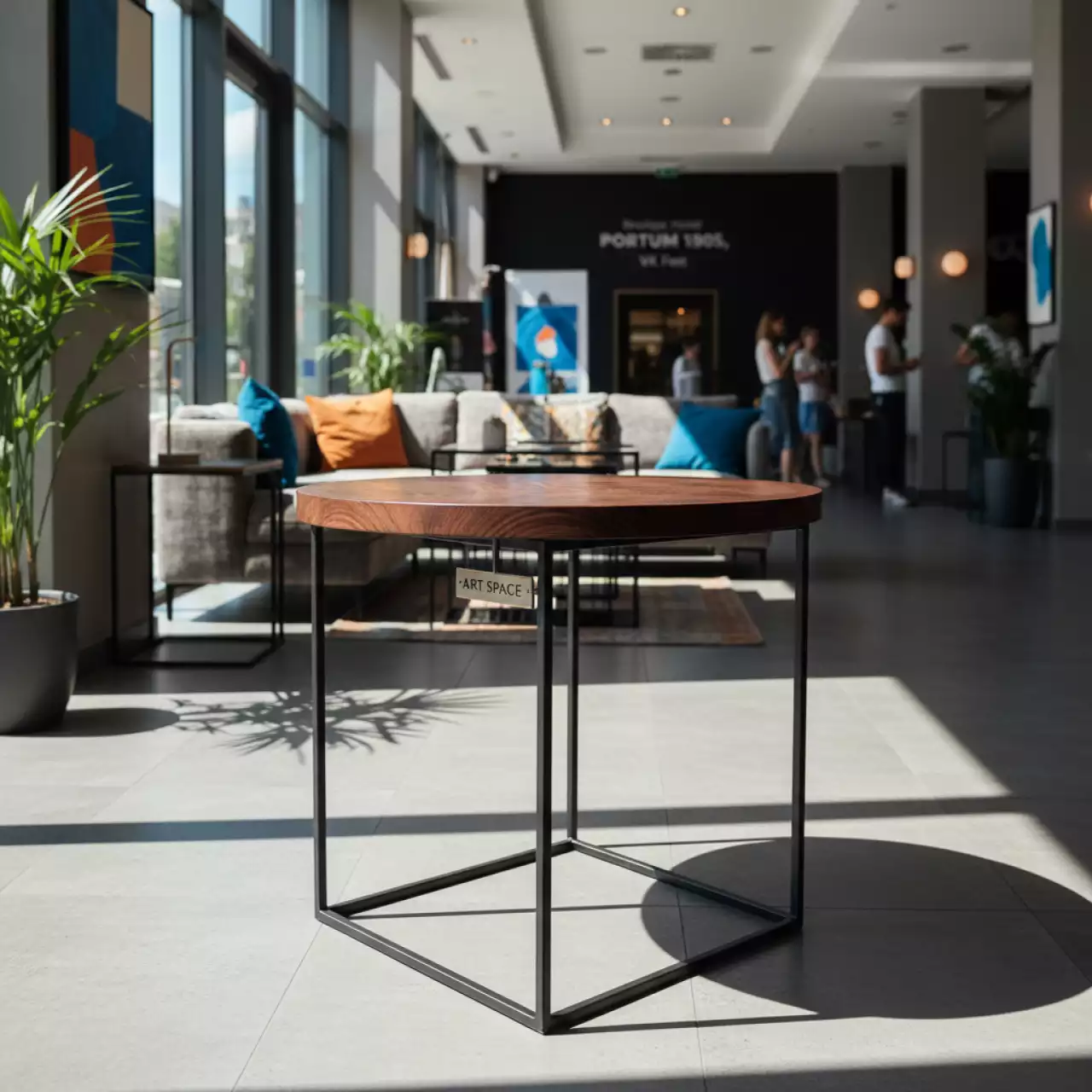 Аренда Столик в виде корзины Tavolino старинный орех в Boutique Hotel PORTUM 1905 — ART SPACE