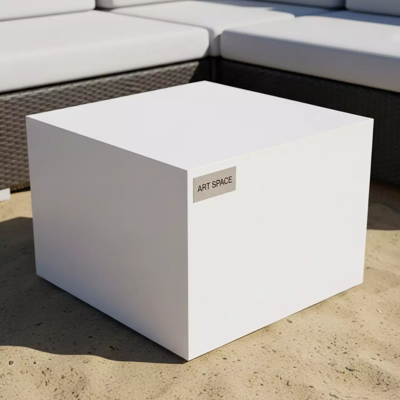 Аренда Столик журнальный белый квадратный Lack 55х55 см на пляже «Мандарин» — ART SPACE