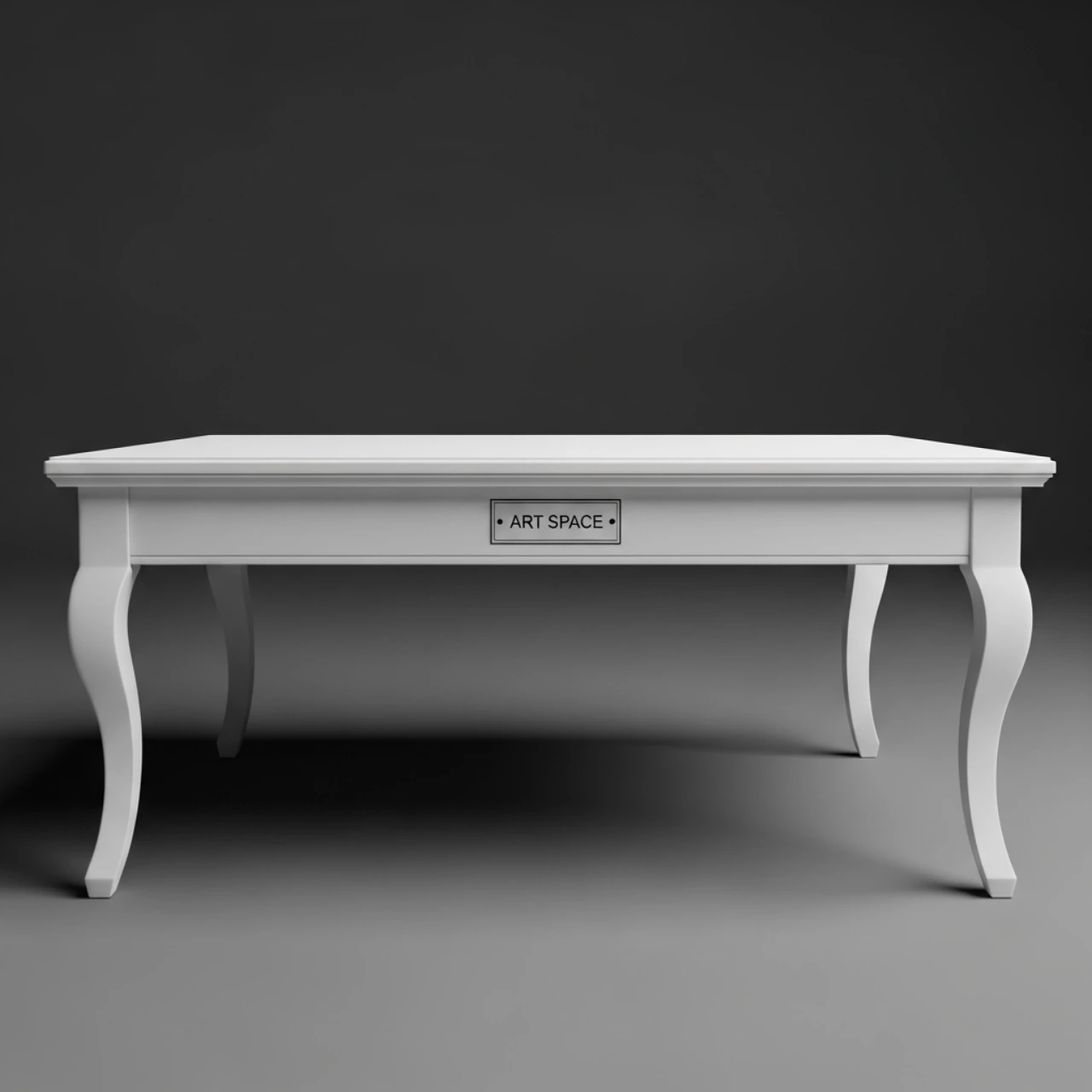 Аренда Столик журнальный большой белый Париж в Гранд Отель Поляна — ART SPACE