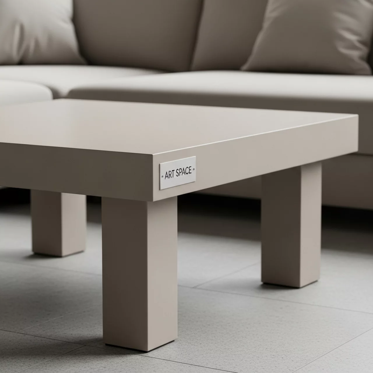 Аренда Столик журнальный квадратный бежевый Lack 55x55 см 02 080WD в Rixos Krasnaya Polyana — ART SPACE