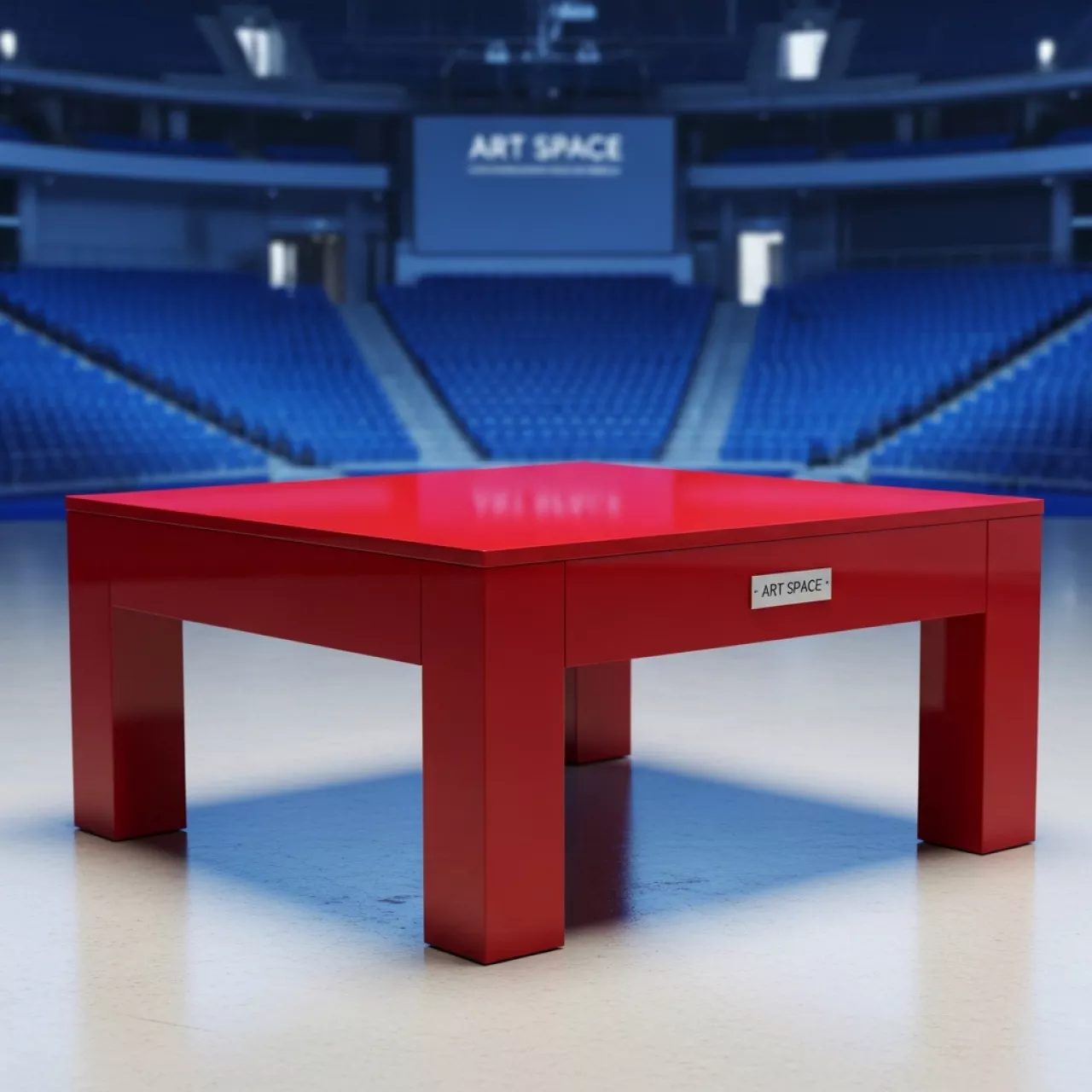 Аренда Столик журнальный квадратный красный Lack 55x55 см 02 080RD в ледовом дворце «Большой» — ART SPACE