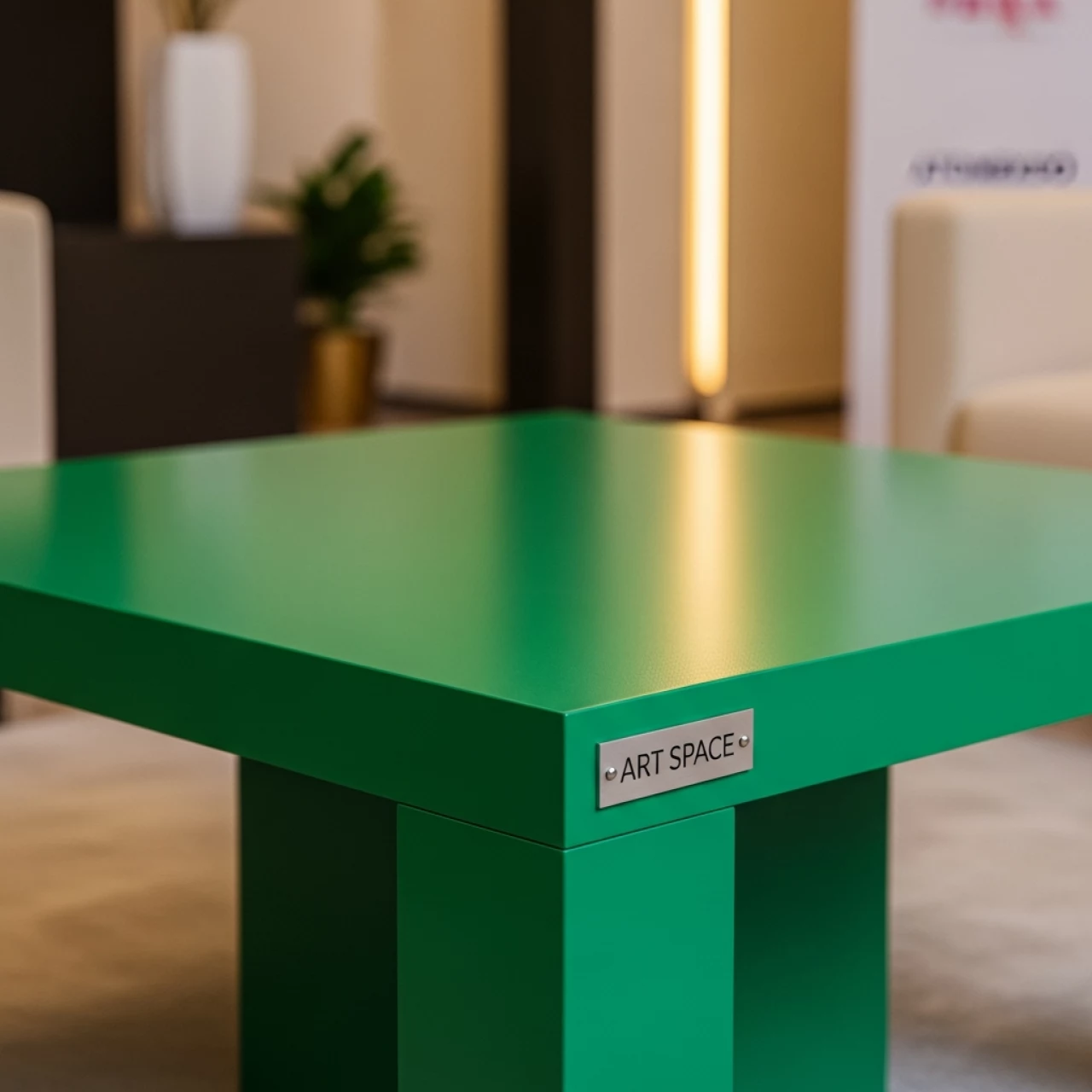 Аренда Столик журнальный квадратный зеленый Lack 55x55 см 02 080GN на вилле «Анна» — ART SPACE