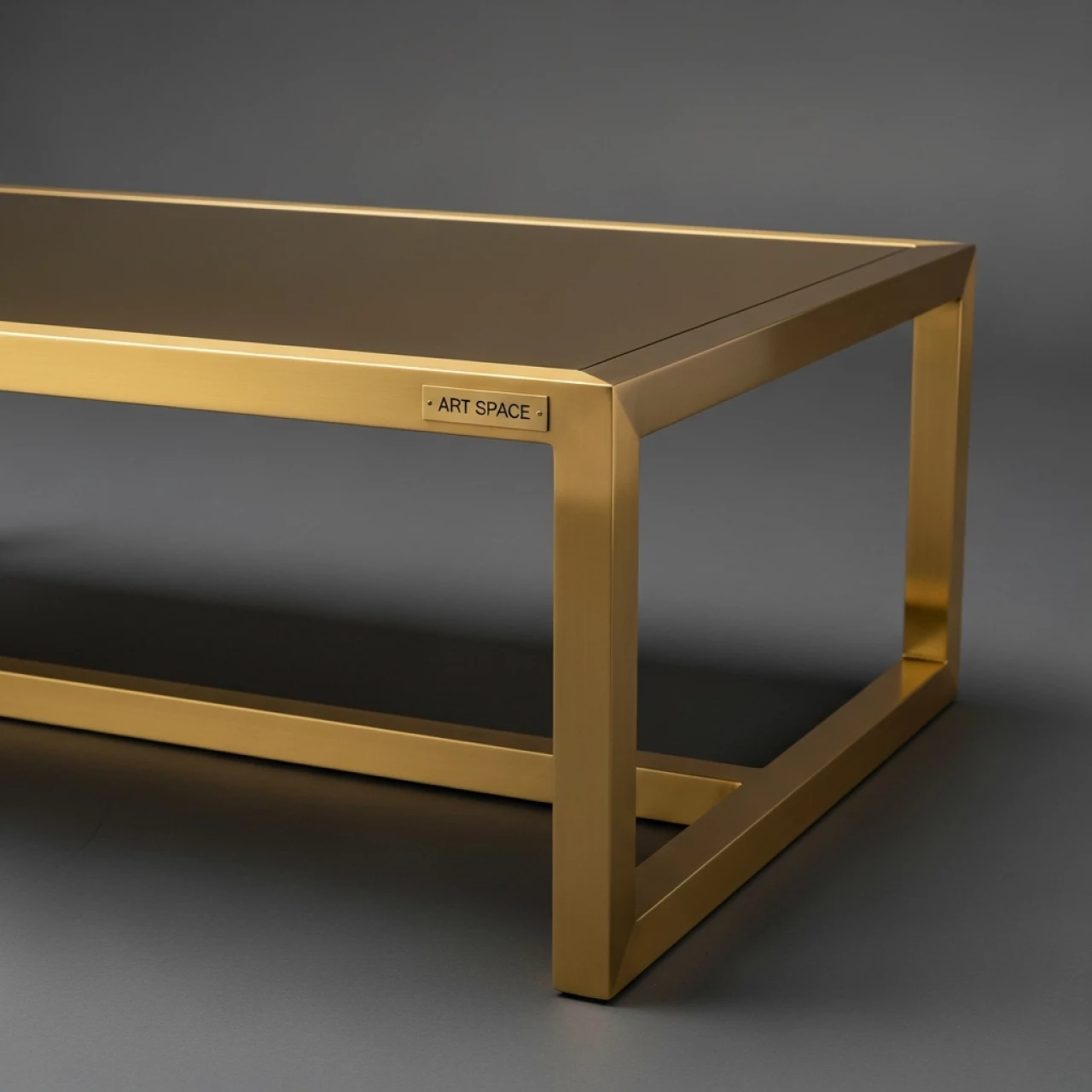 Аренда Столик журнальный латунный прямоугольный в ОКЦ «Галактика» — ART SPACE