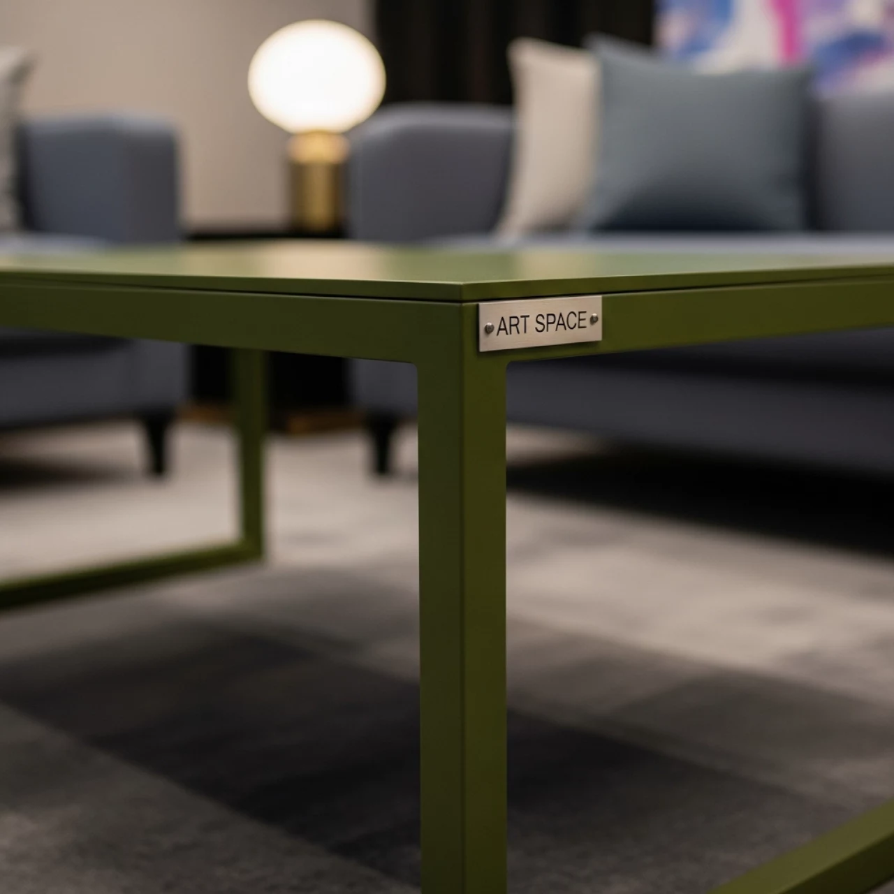 Аренда Столик журнальный металл оливковый Siesta в Sochi Marriott Krasnaya Polyana — ART SPACE