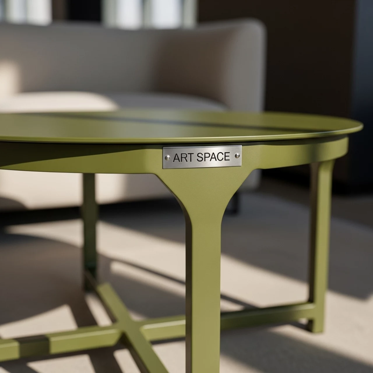 Аренда Столик журнальный металлический оливковый Siesta в Green Flow Hotel — ART SPACE