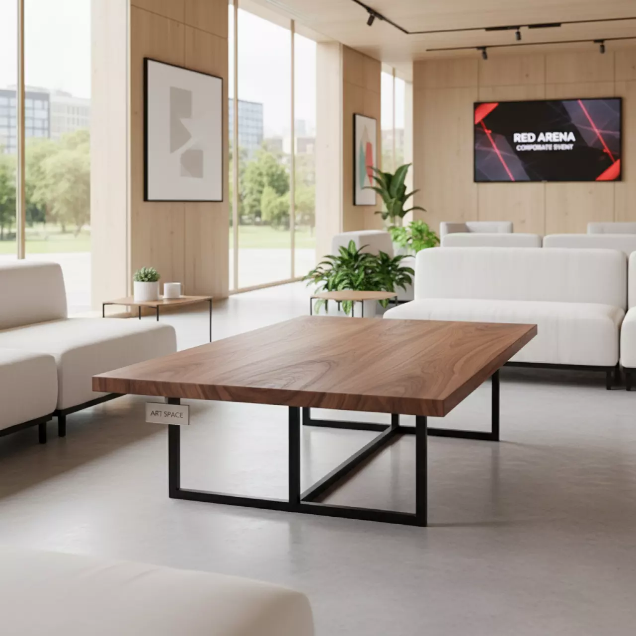 Аренда Столик журнальный орех матовый черный Lemosab major в Red Arena — ART SPACE