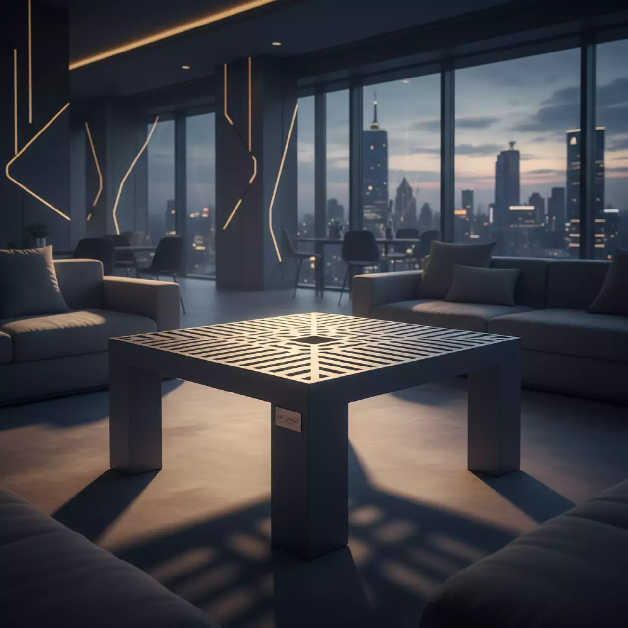 Аренда Столик журнальный пластиковый Mykonos в казино «Сочи» — ART SPACE