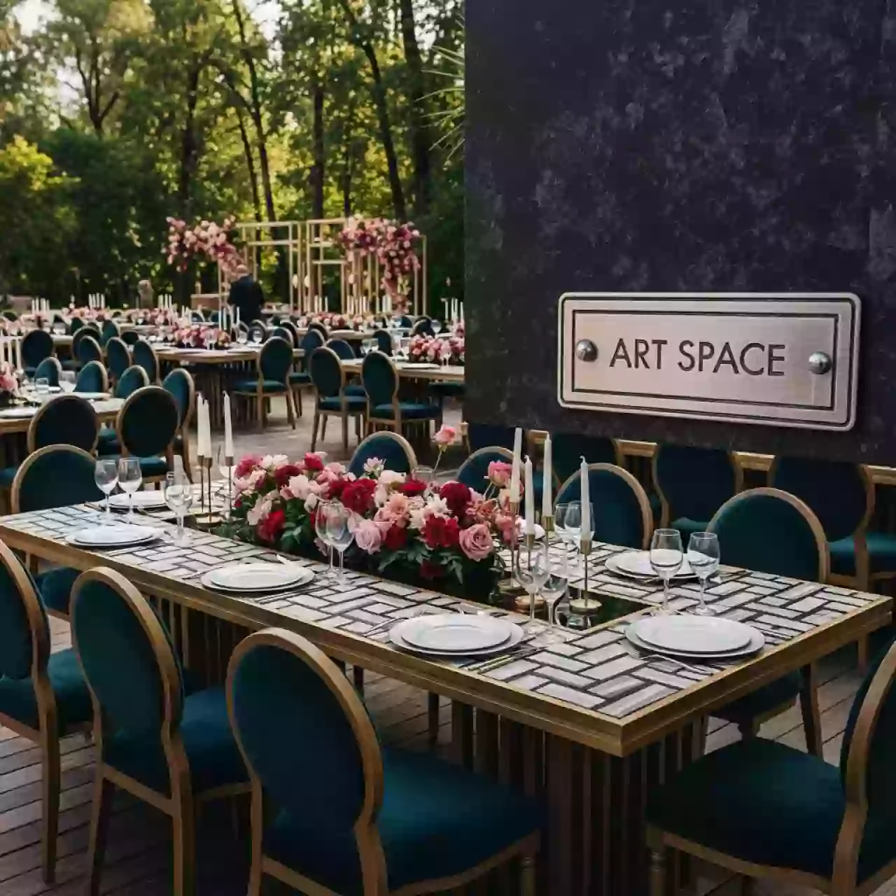 Аренда Столы банкетные 200х100 см в парке «Ривьера» — ART SPACE