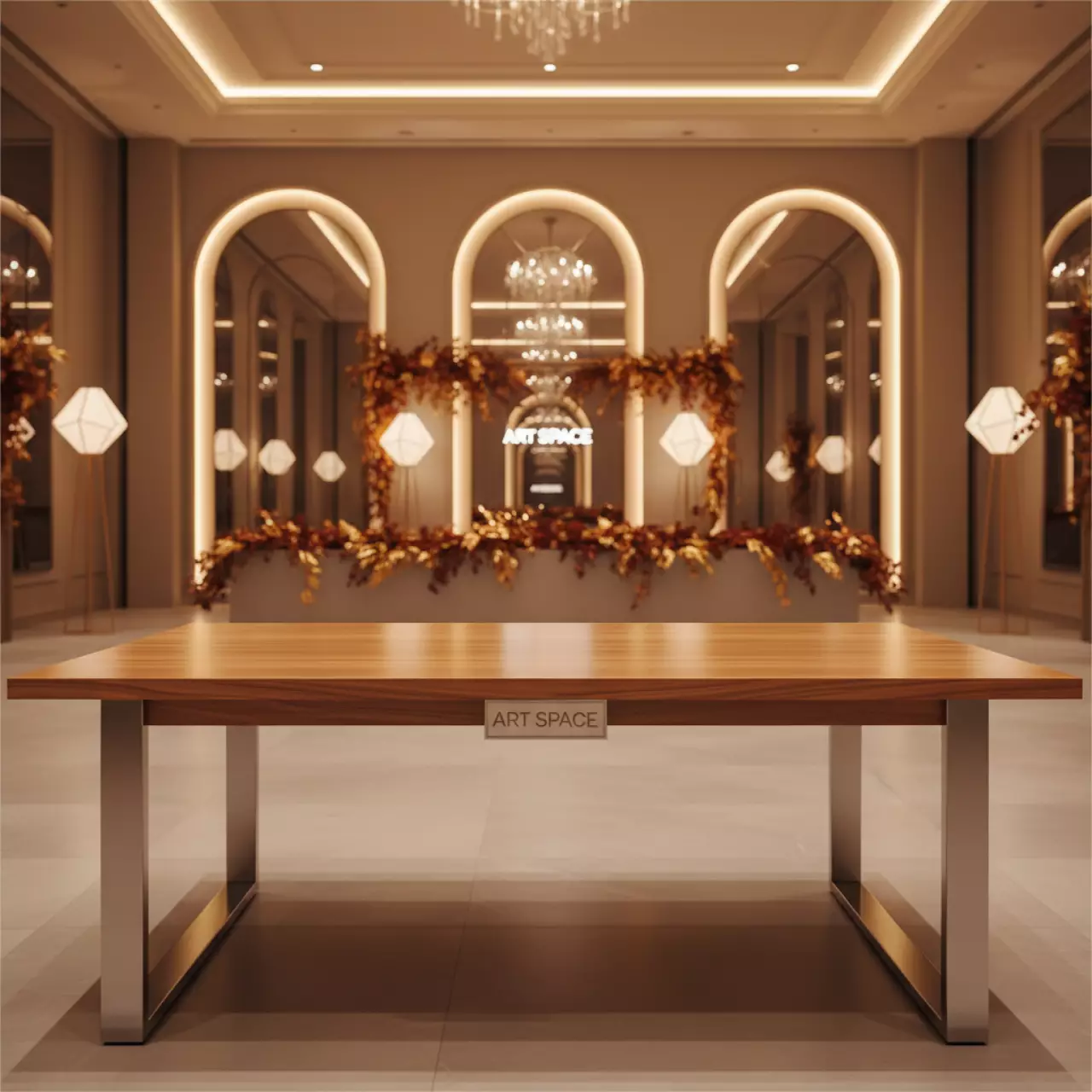 Аренда Столы банкетные Nova 2 цвет карамель 200х80 см в Mövenpick Hotel — ART SPACE