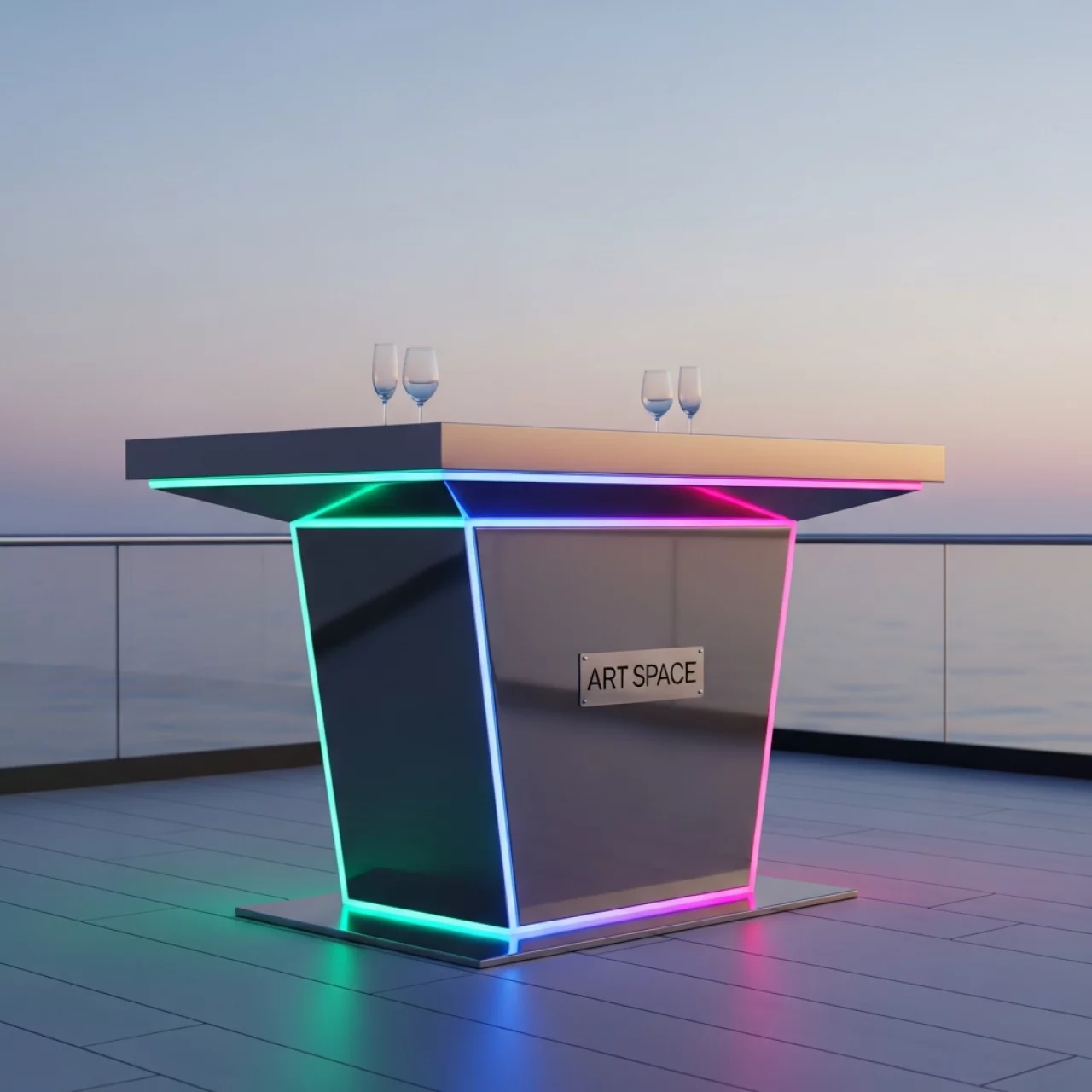 Аренда Столы барные высокие 120х60 на пляжных клубах Хосты — ART SPACE