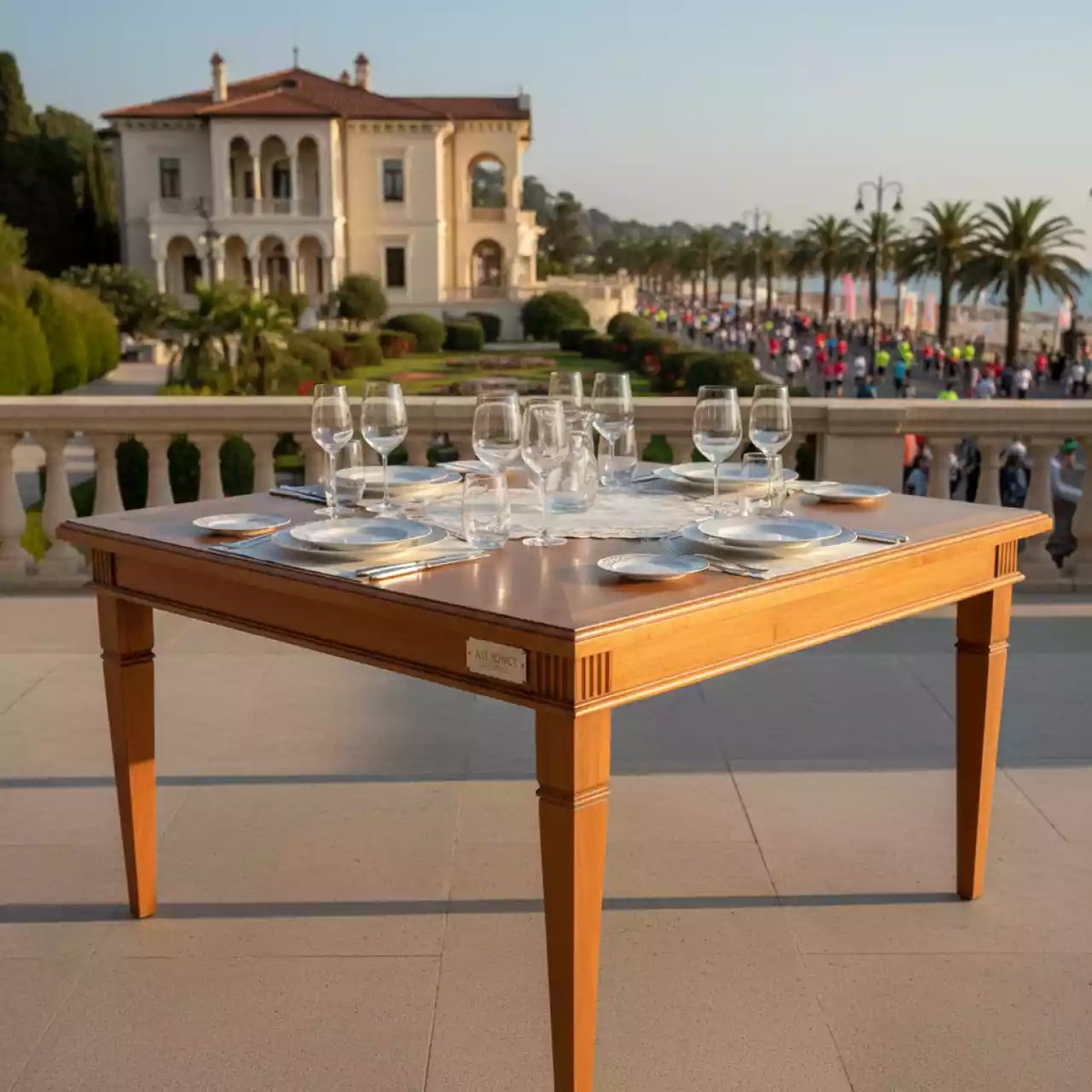 Аренда Столы деревянные квадратные на вилле «Анна» — ART SPACE