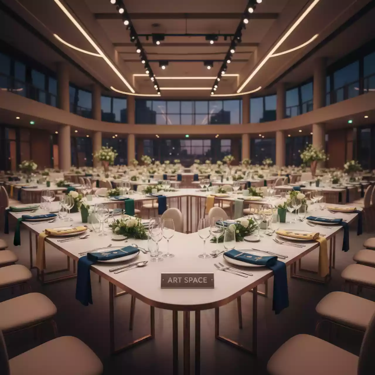 Аренда Столы для праздника в Red Arena — ART SPACE