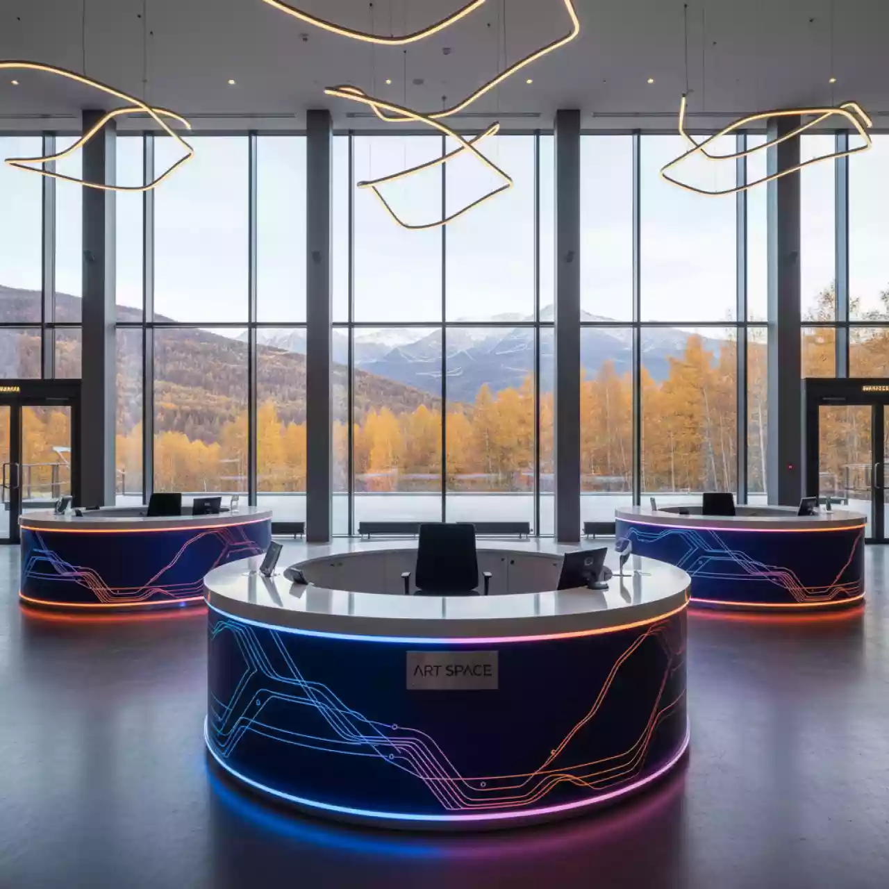 Аренда Столы для регистрации для конференций диаметр 180 см в Гранд Отель Поляна — ART SPACE