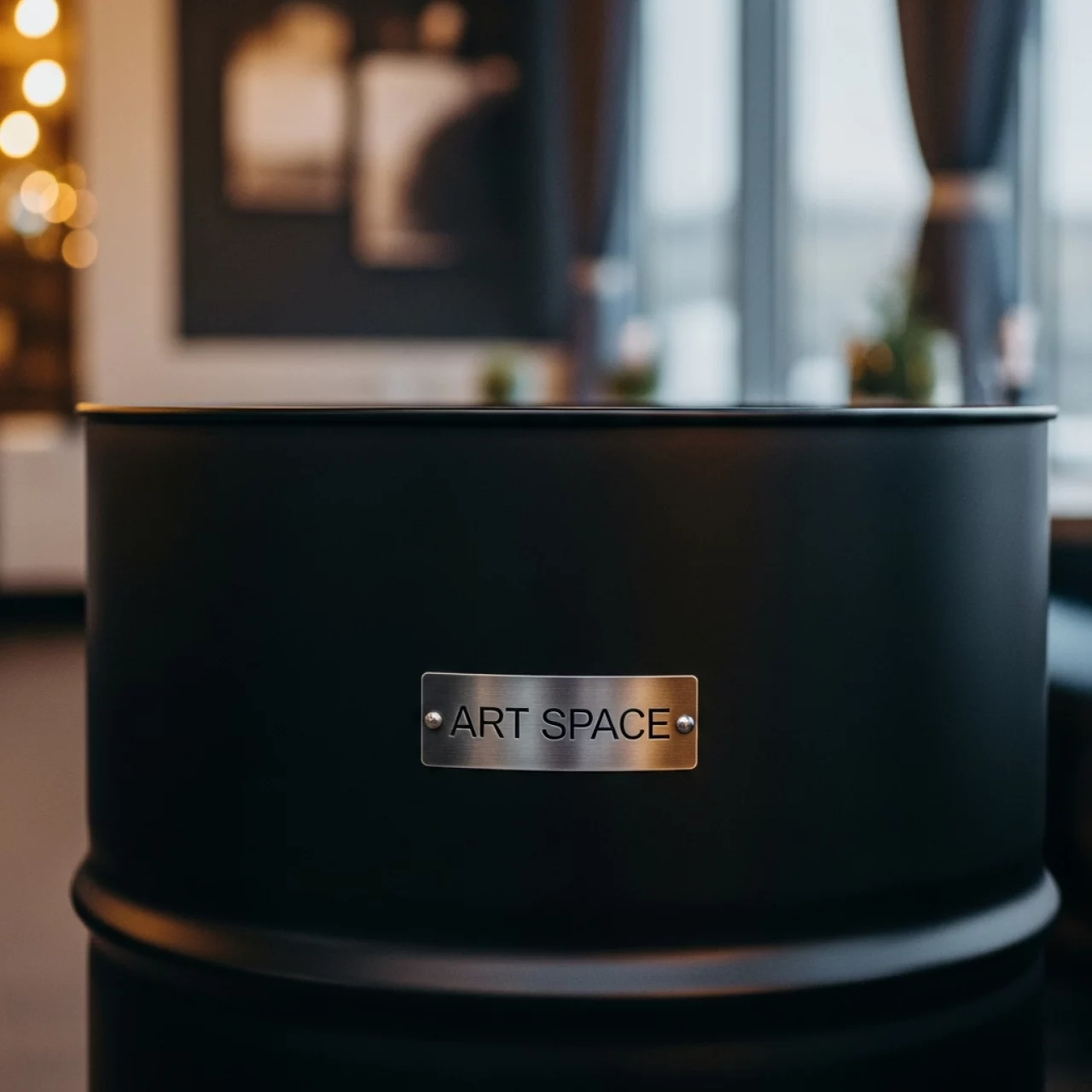 Аренда Столы из бочек черные в ресторане «Brunello» — ART SPACE