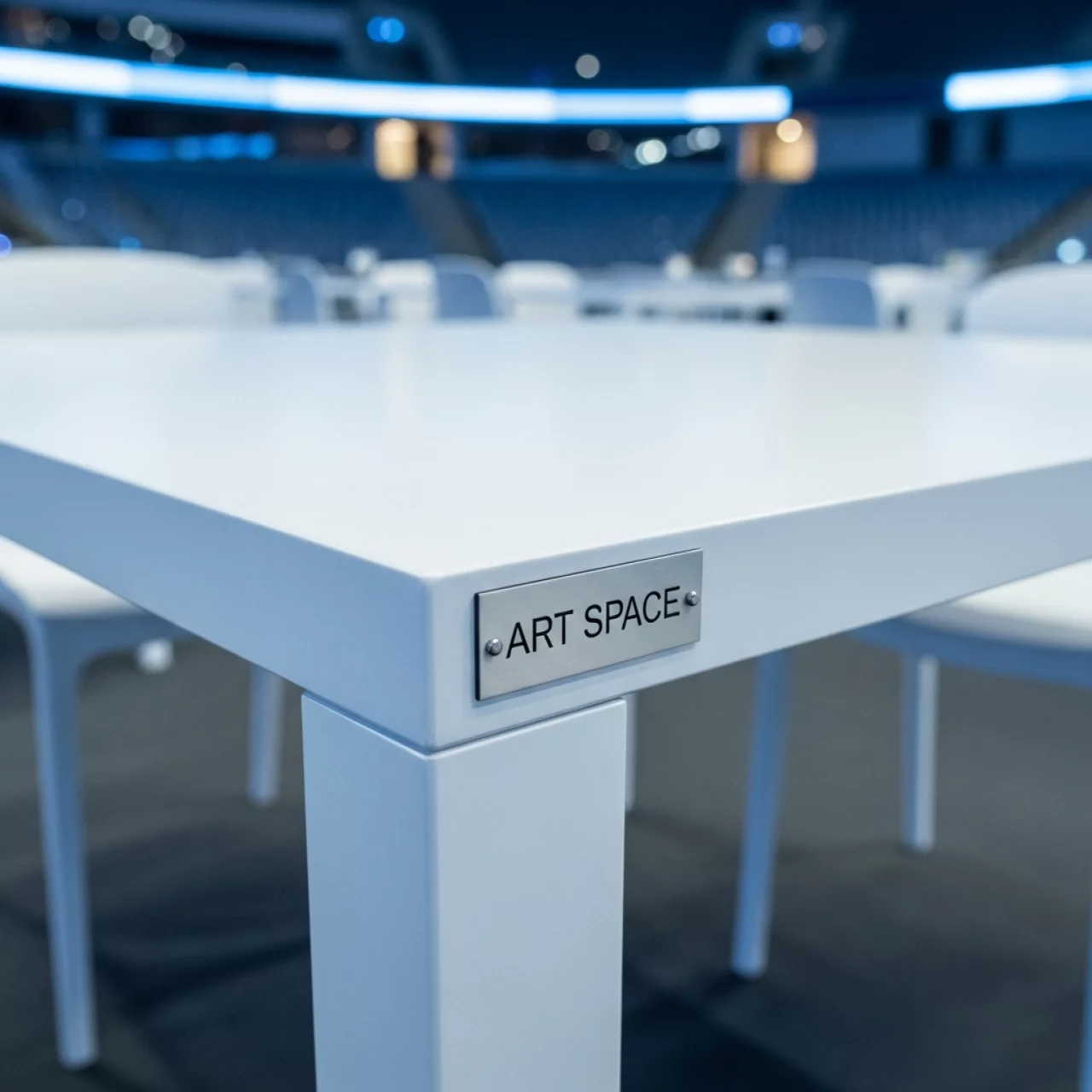 Аренда Столы обеденные пластиковые в ледовой арене «Шайба» — ART SPACE