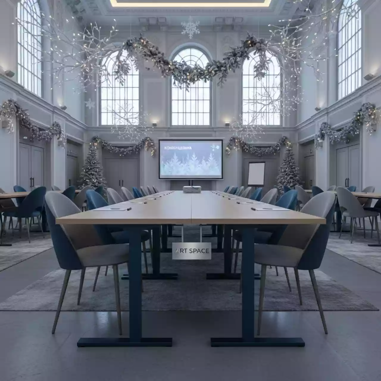 Аренда Столы переговорные 120х60 см в Зале органной и камерной музыки — ART SPACE