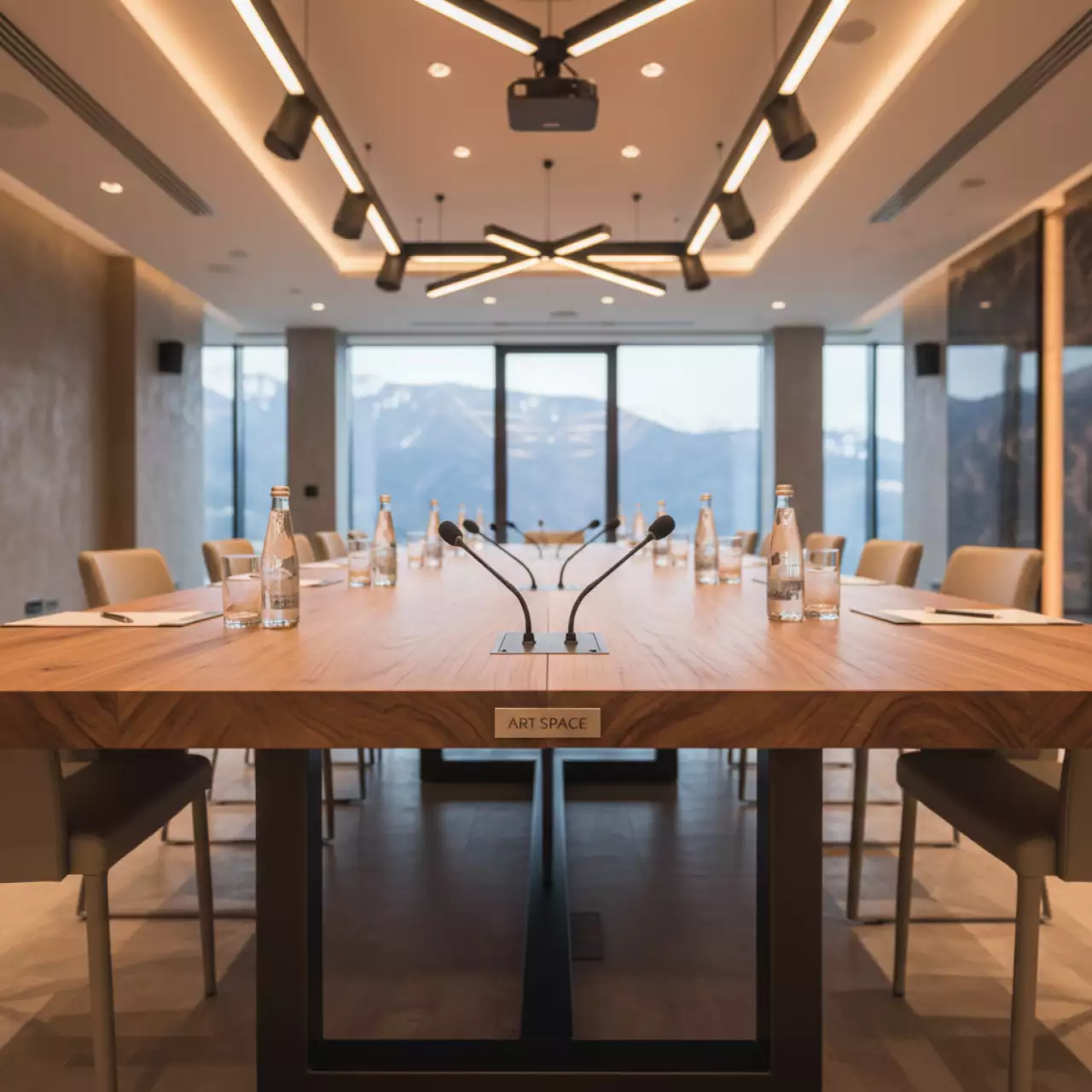 Аренда Столы прямоугольные деревянные в Golden Tulip Rosa Khutor — ART SPACE