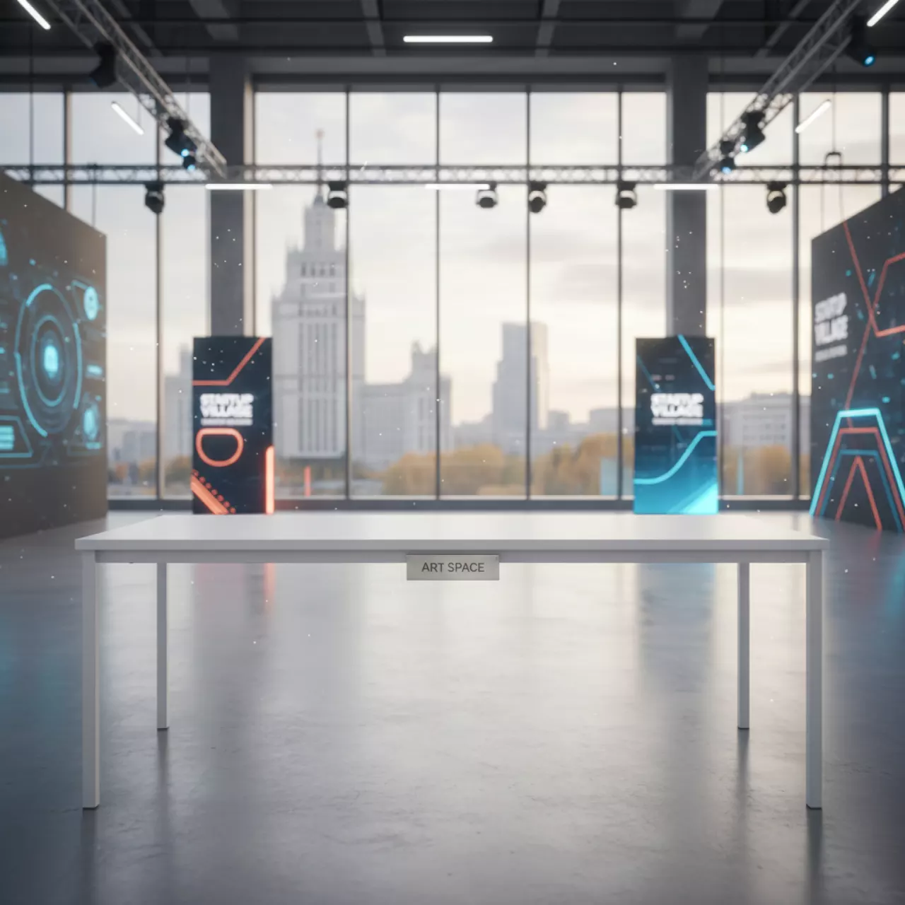 Аренда Столы Топ 150х75 см белые в МФК «Горный» — ART SPACE