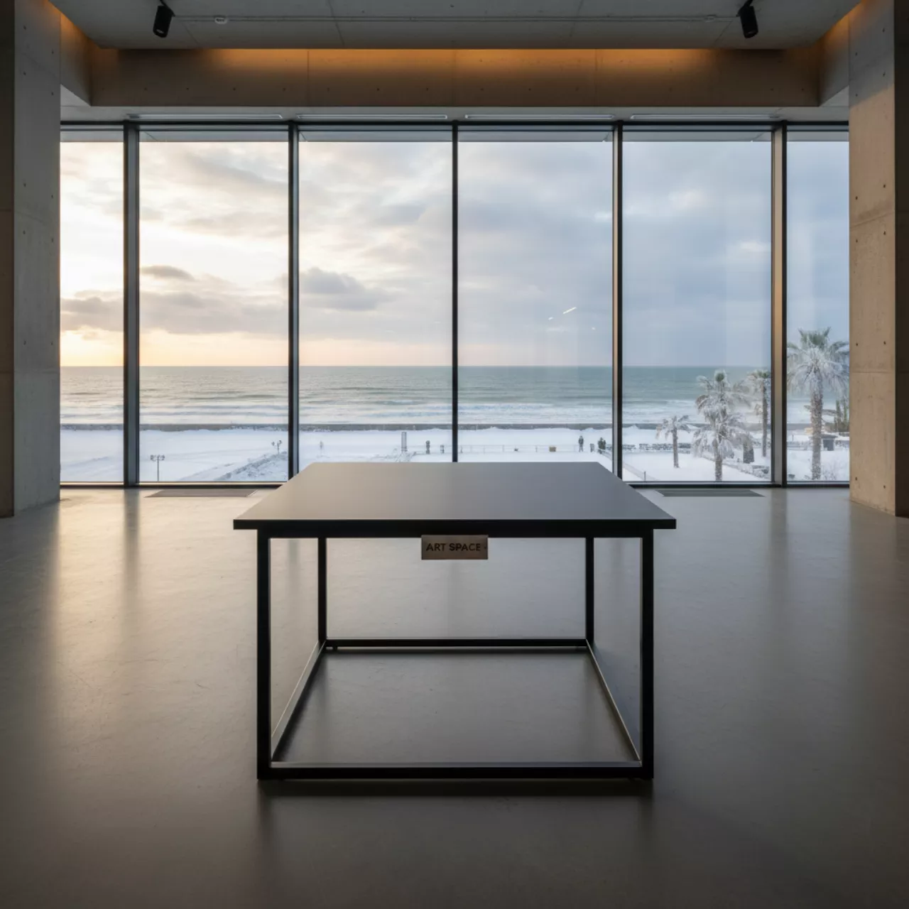 Аренда Столы Топ 70х70 см черные на Имеретинской набережной — ART SPACE