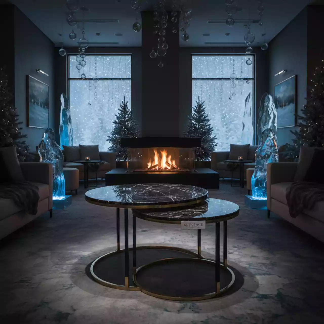 Аренда Столы журнальные Duet d 50 и d 80 в Sport Inn Hotel & Wellness — ART SPACE